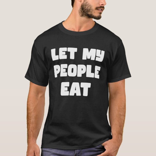 Passover lät mitt folk äta Matzah Long Seder Pesac T Shirt (Framsida)