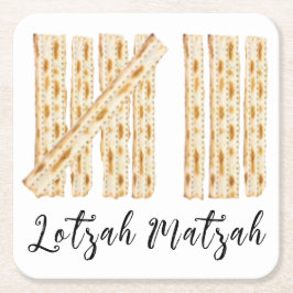 Passover Lotzah Matzah 8 dagar Underlägg Papper Kvadrat