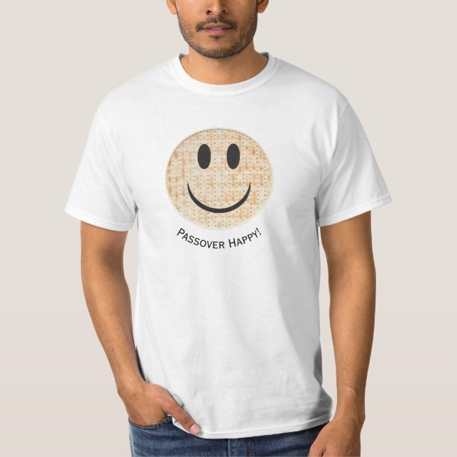 Passover Lycklig Matzah Manar Värde T-Shirt (Framsida)