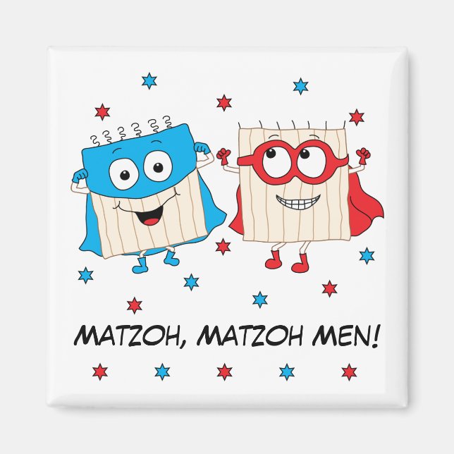 Passover Magnet Square "Matzoh Manar" (Framsidan)