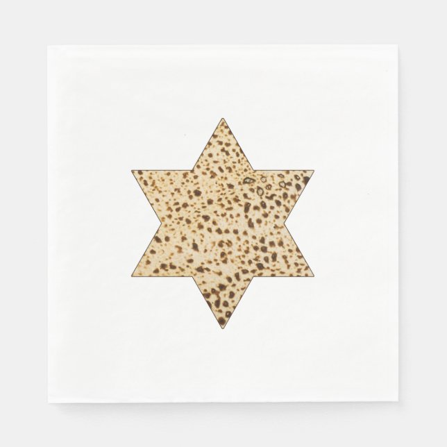 Passover Matzah Bread Star of David Pappersservett (Framsidan)