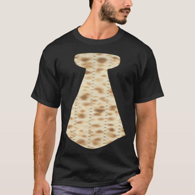Passover Matzah Neck Tie  Pesach Jewish Holiday T Shirt (Framsida)