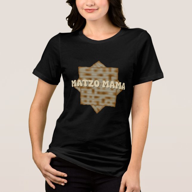 Passover Matzo Mamma Matzo Boll T Shirt (Framsida)