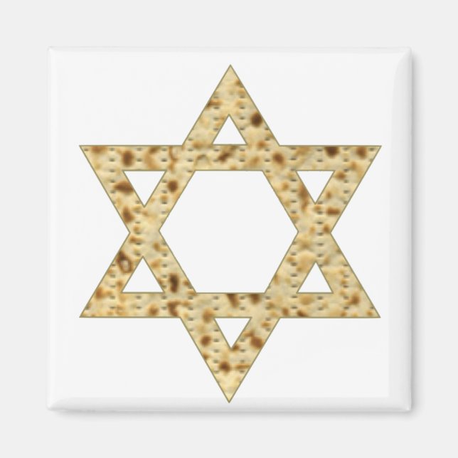 Passover Matzoh Star of David Magnet (Framsidan)
