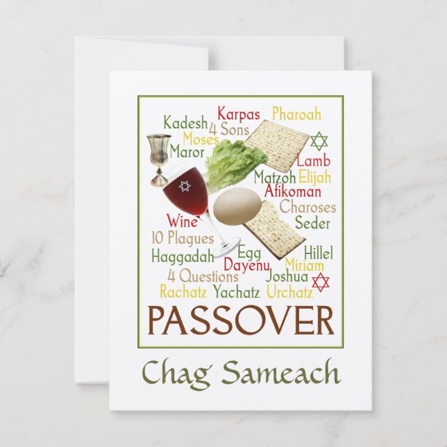 Passover Ord Kort (Framsida)