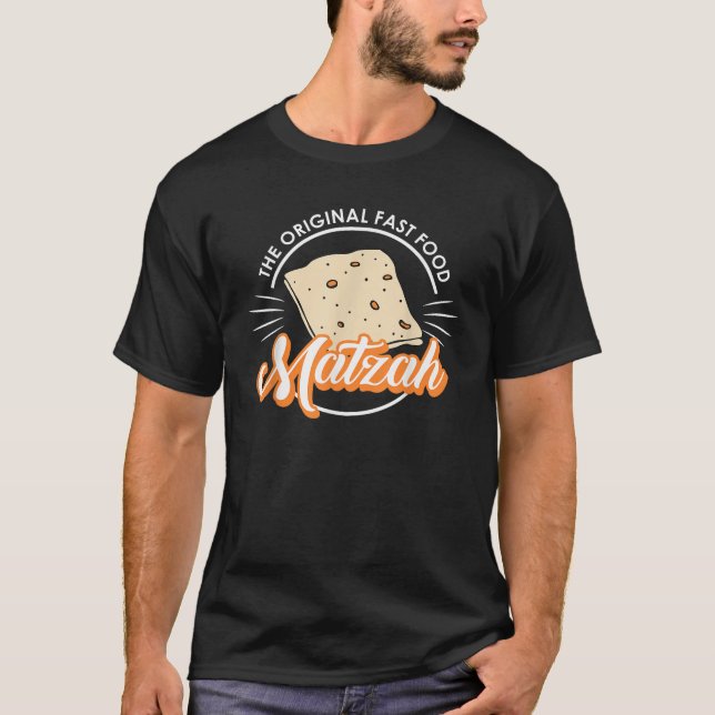 Passover Original Fast Food Matzah Seder Jewish Ho T Shirt (Framsida)