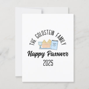 Passover Personlig Family Namn Vykort
