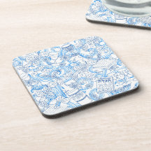 Passover Pesach Drink Coasters - Judiska Helgdagar
