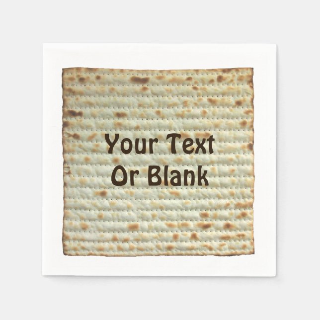 Passover (Pesach) Matzah Pappersservett (Framsidan)