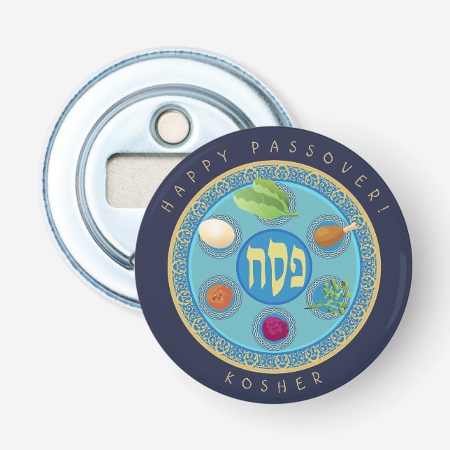 Passover Plate Kosher Pesach Flasköppnare (Framsidan)
