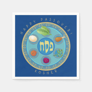 Passover Plate Kosher Pesach Pappersservett