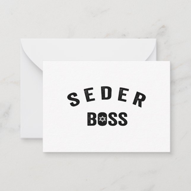 Passover Seder Chef My Regler My Jewish Funny Gift Anteckningskort (Framsida)