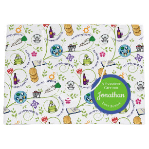 Passover Seder Matza Vin Frogs Colorful Quirky