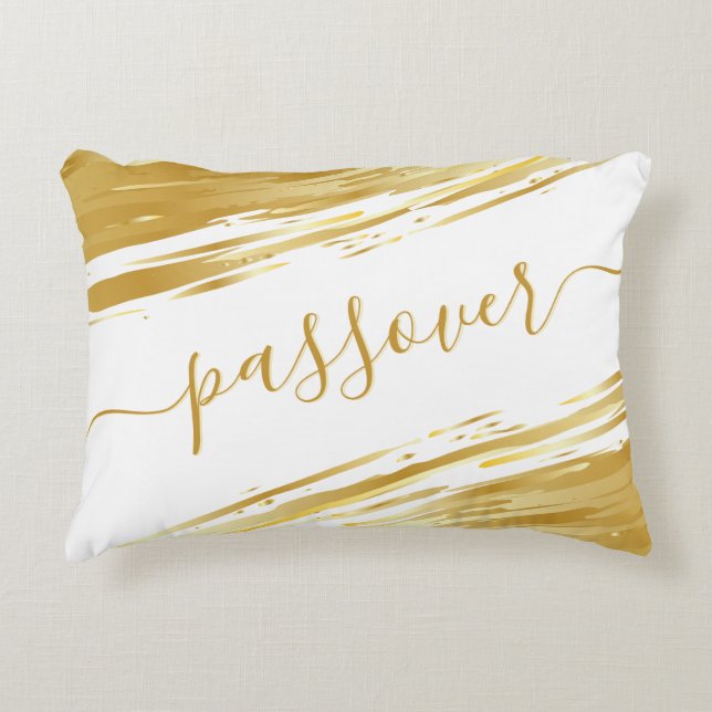 Passover Seder Personlig Hälsning Pillow Prydnadskudde (Framsidan)