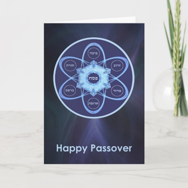 Passover Seder Plate Kort (Framsida)