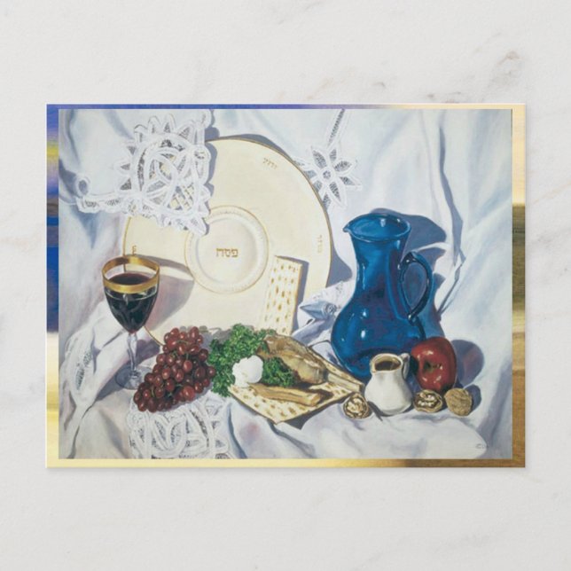 Passover Seder Vykort (Framsida)