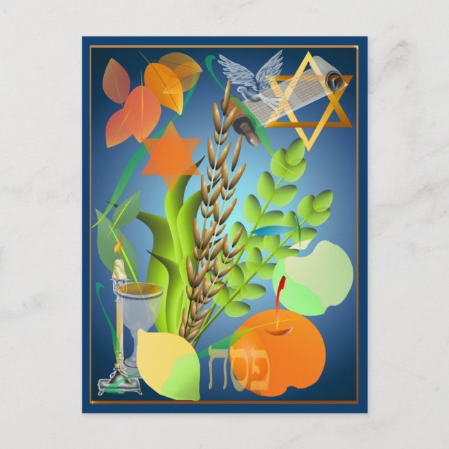 Passover Seder-vykort Vykort (Framsida)