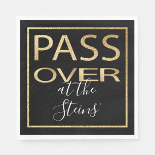 Passover Standard Napkins Passover Guld Mönster Pappersservett