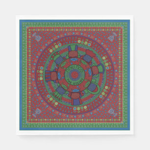 Passover Standard Napkins Seder Bord Mönster Pappersservett