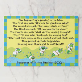 Passover Tearaway Bordstablett Pad/"5 Hoppy Frogs"