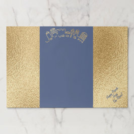 Passover Tearaway-Bordstablett Pad/Blue Guld Jerus