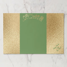 Passover Tearaway-Bordstablett Pad/Gree Guld Jerus