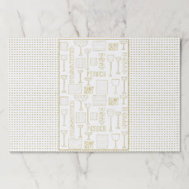 Passover Tearaway Bordstablett Pad/Guld Glasses/Ma