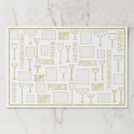 Passover Tearaway Bordstablett Pad/Guld Sparkly Ma