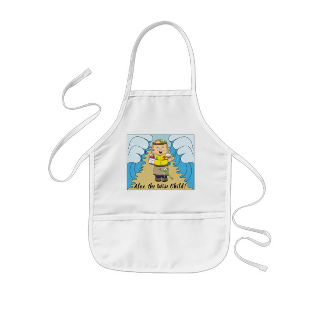 Passover "The Wise Child" Barn Apron Barnförkläde (Framsidan)