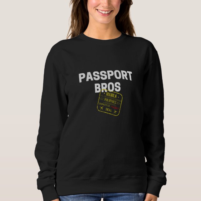 Passport Bröder Filippinerna Stämpel T Shirt (Framsida)