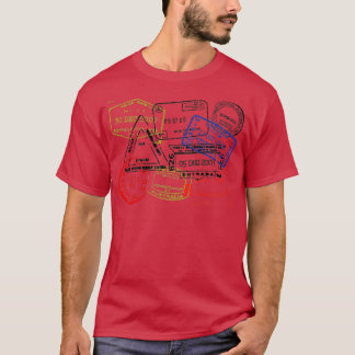 Passport Frimärke T Shirt