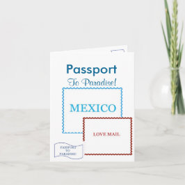 Passport-inbjudningskort|5,6 x 4 inbjudan