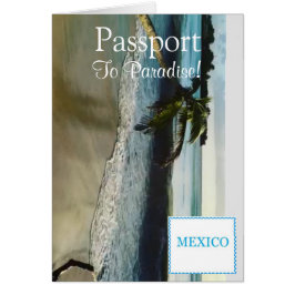 Passport-inbjudningskort|5,6 x 4 OBS kort