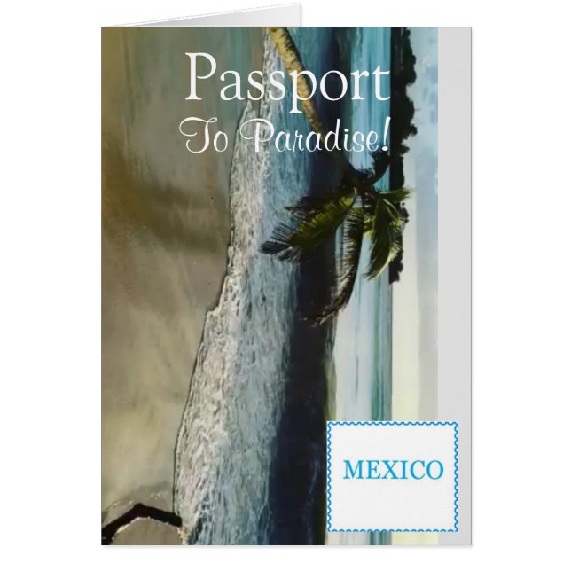 Passport-inbjudningskort|5,6 x 4 OBS kort (Framsidan)