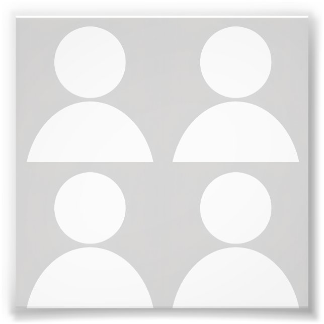 Passport Size Photo Print 2 by 2 Inch Dimension Fototryck (Framsidan)