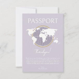 Passport Travel Baby Shower - tackkort Tack Kort