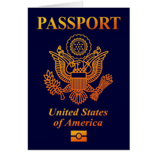 PASSPORT(USA) HÄLSNINGSKORT