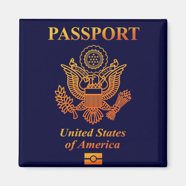PASSPORT(USA) MAGNET (Framsidan)