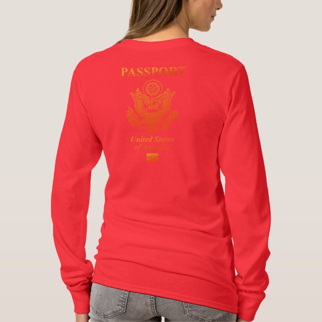 PASSPORT(USA) T-SHIRT (Baksida)
