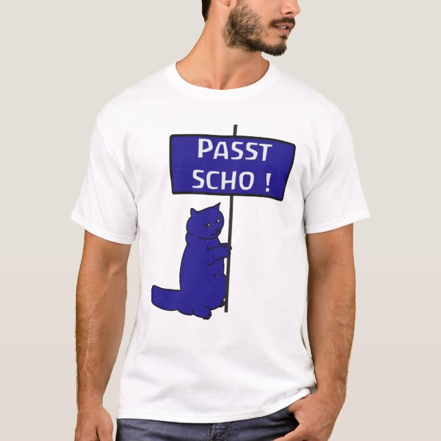 Passt scho! blau Kopie T-shirt (Framsida)