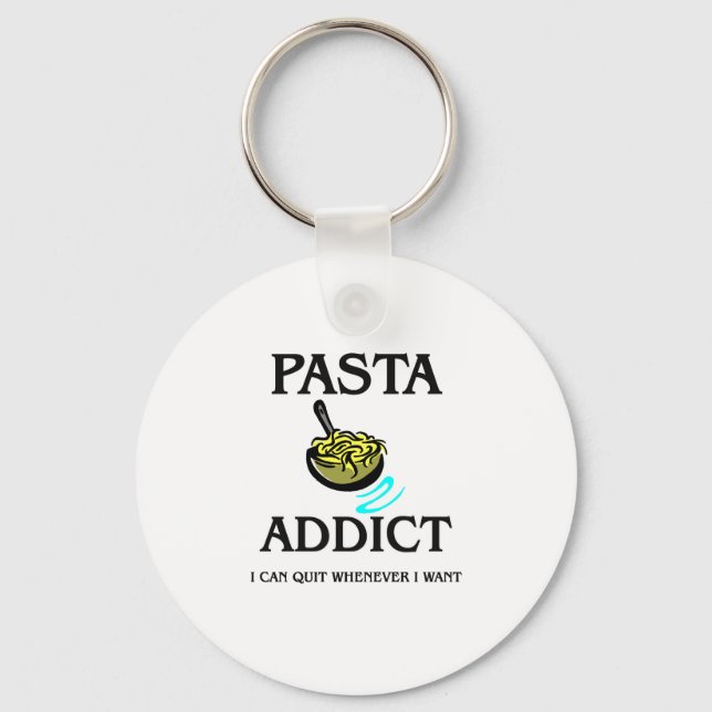 Pasta Addict Nyckelring (Framsida)