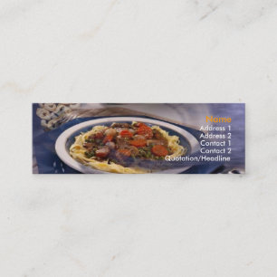 Pasta Affärskort Mini Visitkort