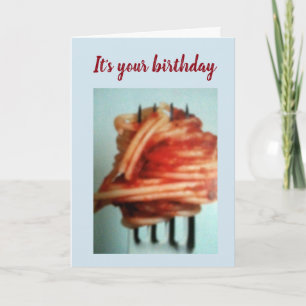 ****PASTA ÄLSKARE** CUTE **BIRTHDAY** KORT