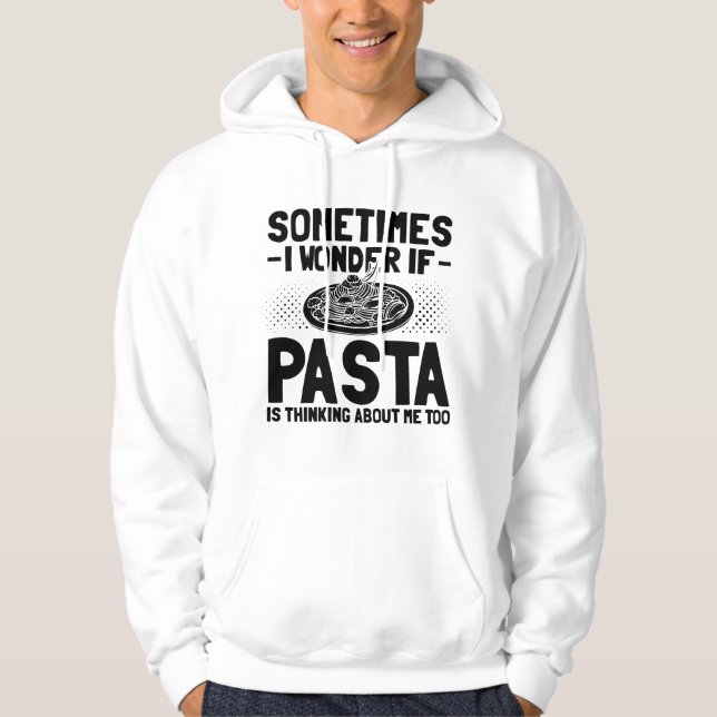 Pasta Älskare | Spaghetti Bolognese Gift Idea Hoodie (Framsida)