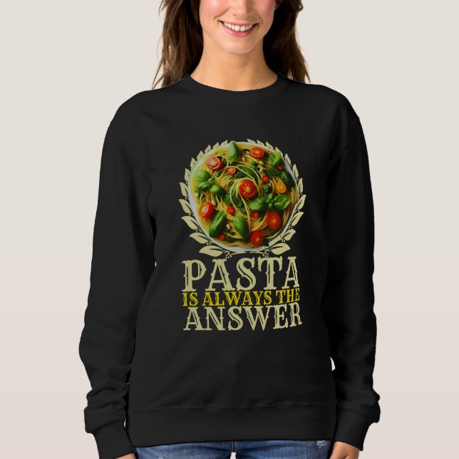 pasta är alltid svaret t shirt (Framsida)
