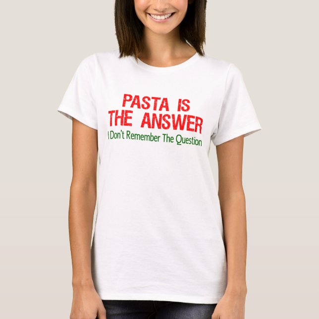 Pasta är svaret tröja (Framsida)