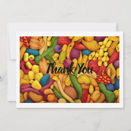 Pasta art-bakgrund tack kort