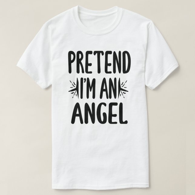Påstå att jag är en Almond Nöt Easy Halloween Cost T Shirt (Design framsida)