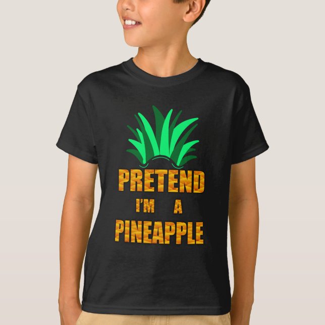 Påstå att jag är en ananas, en fin kostym t shirt (Framsida)