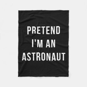 Påstå att jag är en Astronaut Halloween Lazy Minut Fleecefilt